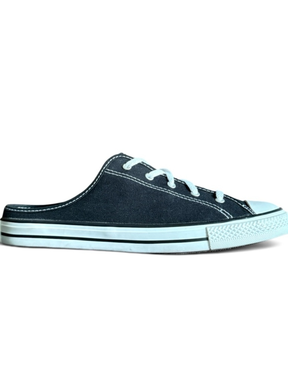 CONVERSE Classic Black Backless Canvas Slip-On Sneakers Size 8 Women
